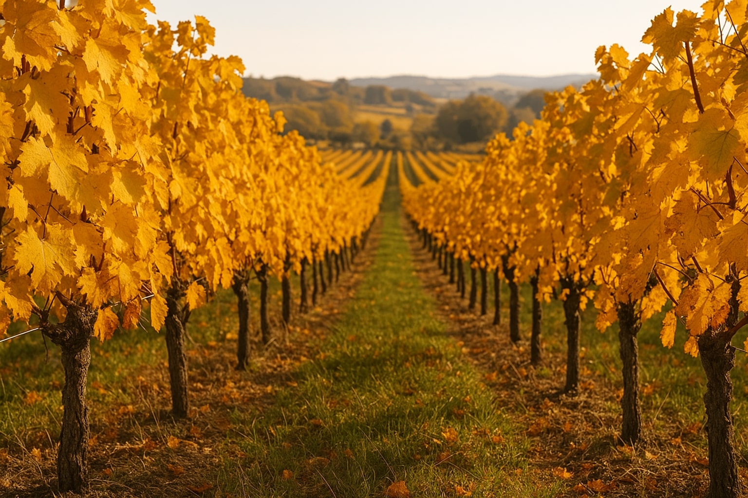 Vignes en automne