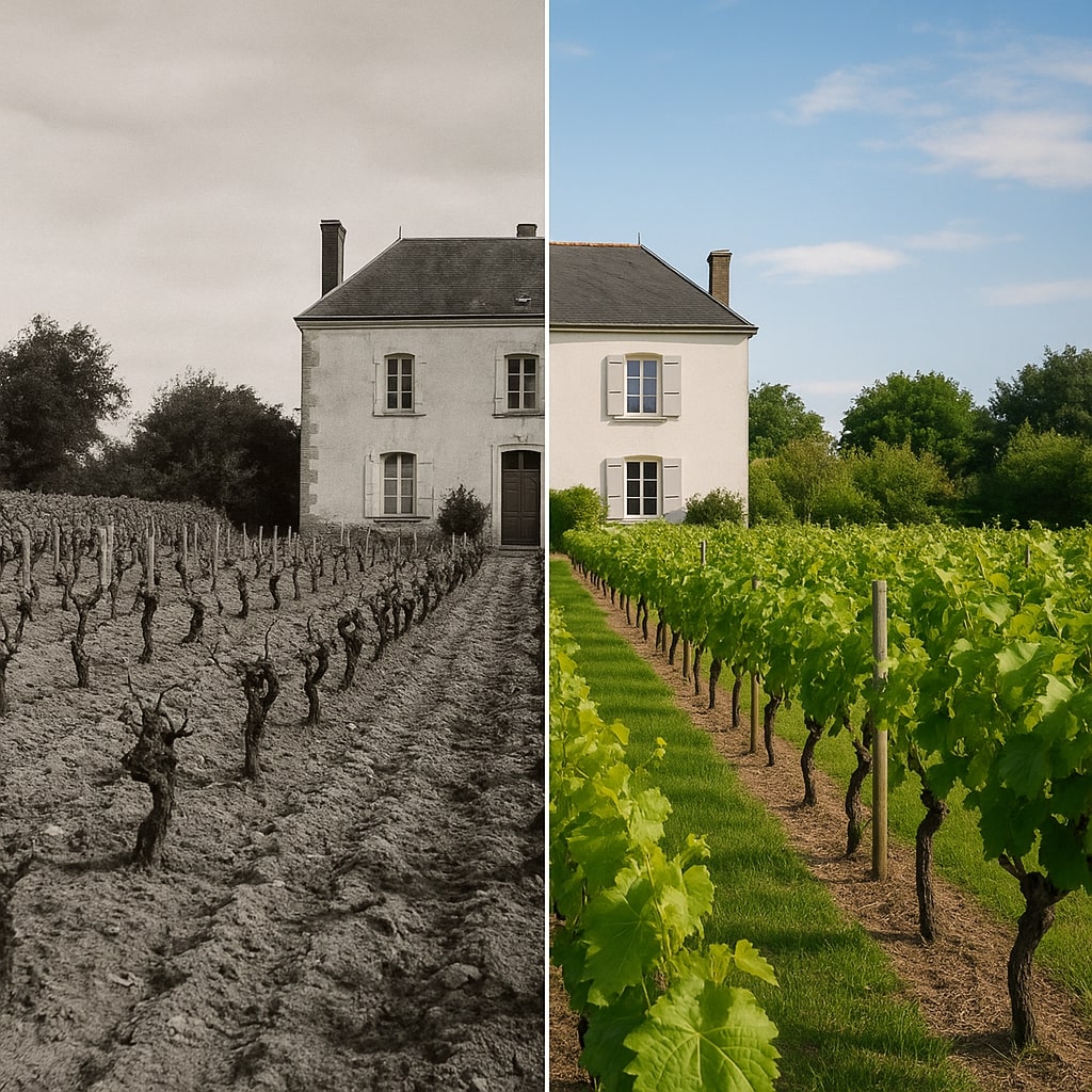 Évolution du domaine de 1923 à aujourd'hui